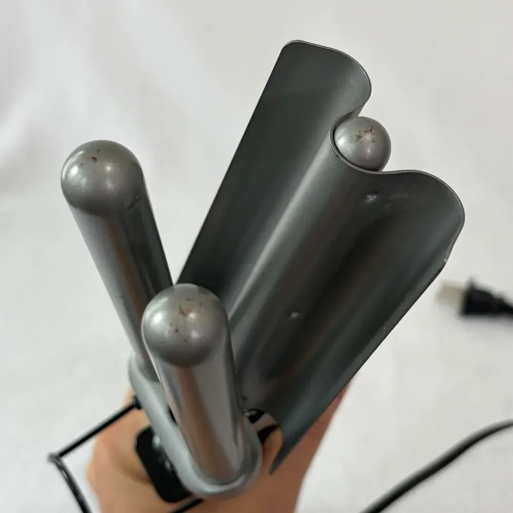 Revlon Helen of Troy 3 Barrel Curling Iron Hair Deep Waver Crimper Wave Tool